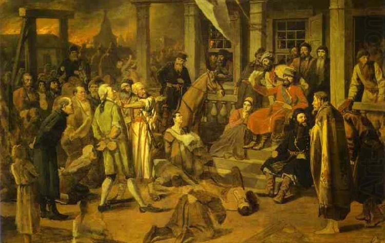 Vasily Perov Pugachev Judgement china oil painting image